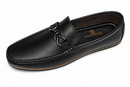 Saffiera Burgundy Chain Loafer — Dark Brown