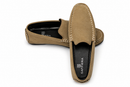 Saffiera Beige Suede Moccasin Loafer