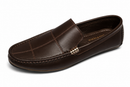 Saffiera Quilted Leather Penny Loafer — Dark Brown
