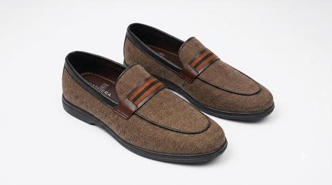 Saffiera Classic Woven Penny Loafer - Front View