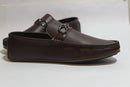 Saffiera Burgundy Chain Loafer — Dark Brown
