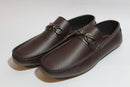 Saffiera Burgundy Chain Loafer — Dark Brown