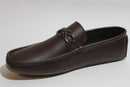 Saffiera Burgundy Chain Loafer — Dark Brown