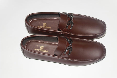 Saffiera Burgundy Chain Loafer - Original Product Photo